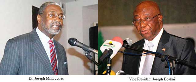 Dr. Mills Jones and VP Boakai