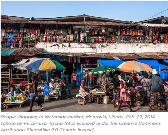 People shopping in Waterside