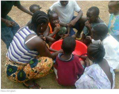 Children eating together